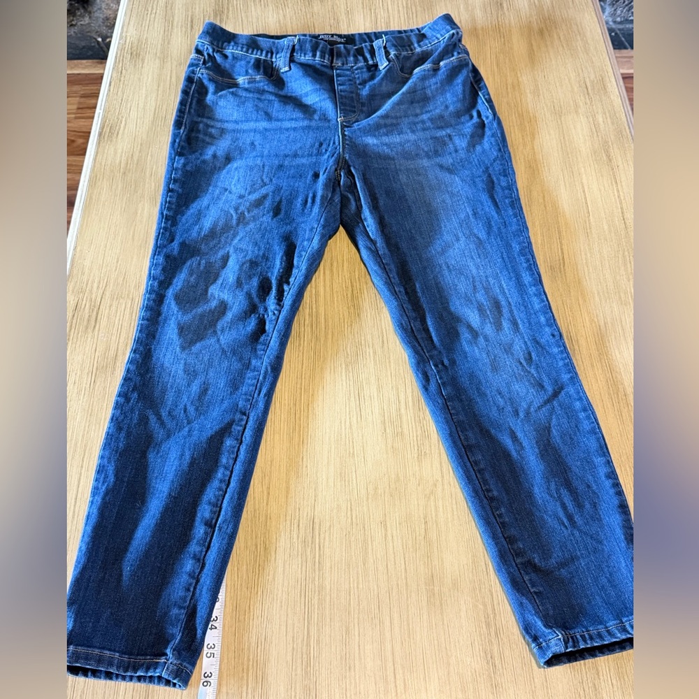 Judy Blue Pull-On Jeggings Dark Wash Stretch Denim Size 15/32 Mid Rise Skinny